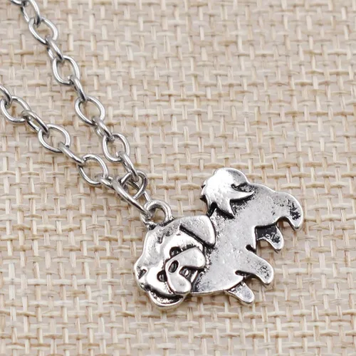 Vista 4 de BetterUS Shih Tzu - Collar con dije Shihtzu, regalo para amantes de los perros, Metal