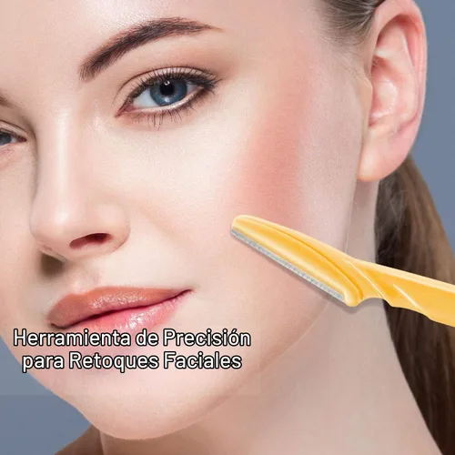 Vista 5 de Boao 96 piezas de maquinilla de afeitar de cejas, afeitadoras de cejas Dermaplaning herramienta para mujeres con cubierta de precisión