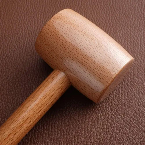 Vista 6 de Mazo plano, mazo de madera, para tallado de madera para carpintería