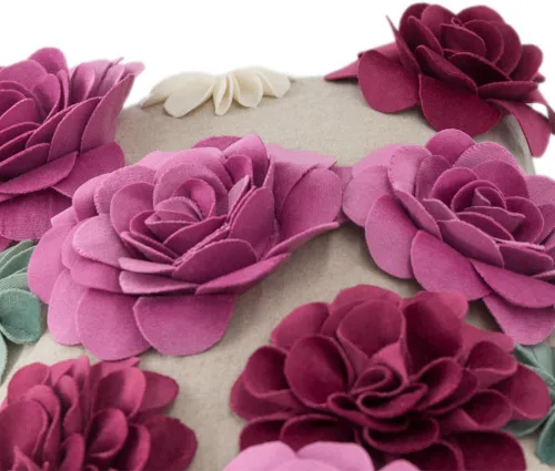 Vista 2 de King Rose - Funda de almohada para cojín de lana sólida 3D, 12.0 x 20.0 pulgadas