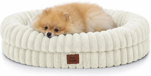 Vista 10 de Cama ortopédica para perro, funda lavable, sofá de piel Gris oscuro