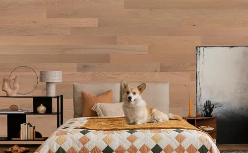 Vista 12 de Timberchic Tablones de pared de madera de pino – Aplicación simple de revestimiento de pared de despegar y pegar para decoración de paredes y Baxter