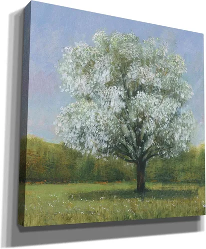 Vista 2 de Epic Graffiti 'Spring Blossom Tree II' por Tim O'Toole, lienzo para pared, 12 x 12 pulgadas