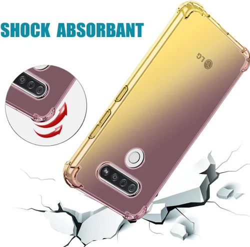 Vista 7 de Funda para LG K51, LG Q51 LM-Q510N LM-K500UM, bonita funda protectora de TPU transparente a prueba de golpes, suave, flexible, TPU para LG K51
