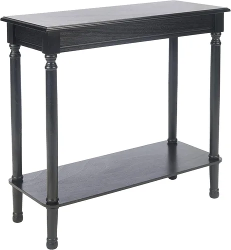 Vista 5 de SAFAVIEH Home Collection Tinsley - Mesa consola con estante inferior rectangular color negro