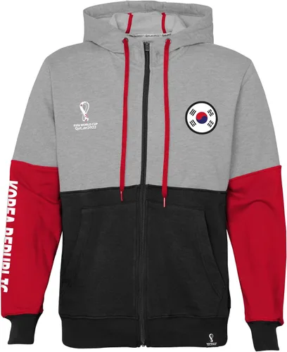 Vista 13 de Outerstuff Sudadera internacional de fútbol para hombre Copa Mundial de la FIFA Panel de contraste de país con capucha de forro polar