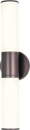 Vista 14 de Lámpara de pared de 2 luces para tocador de baño, aplique de pared de níquel cepillado con vidrio blanco ópalo, lámpara de pared interior E26, luz