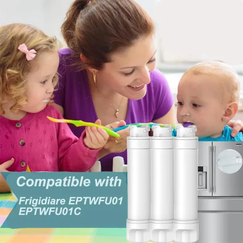 Vista 6 de Filtro de agua para refrigerador compatible con Frigidaire EPTWFU01, EWF02, Pure Source Ultra II, 3PACK1