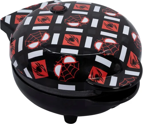 Vista 4 de Uncanny Brands Marvel Miles Morales - Mini waflera - Aparato de cocina Marvel