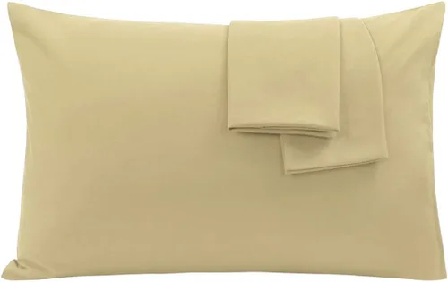 Vista 17 de PiccoCasa Paquete de 2 fundas de almohada de microfibra cepillada de lujo de 1800 hilos, fundas de almohada suaves para almohada estándar