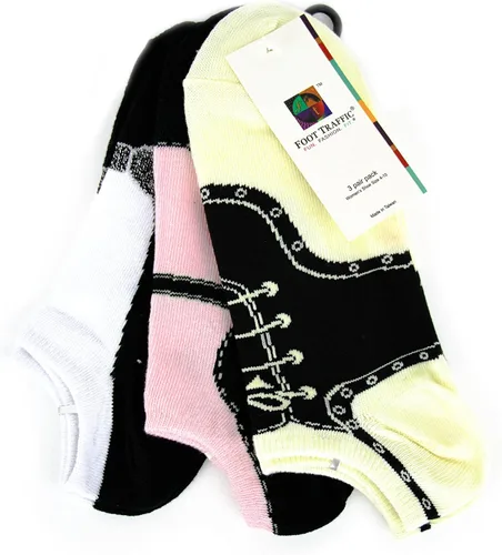 Vista 6 de Foot Traffic Calcetines para mujer, paquete múltiple, bonitos y divertidos, tallas 4-10
