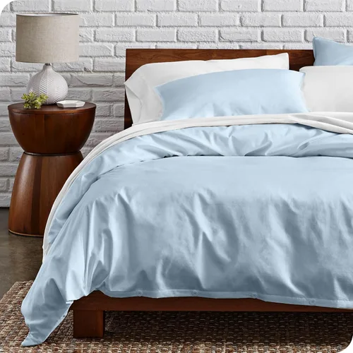 Vista 13 de Bare Home 100% Organic Cotton Percale Duvet Cover Set (Twin/Twin XL, White)
