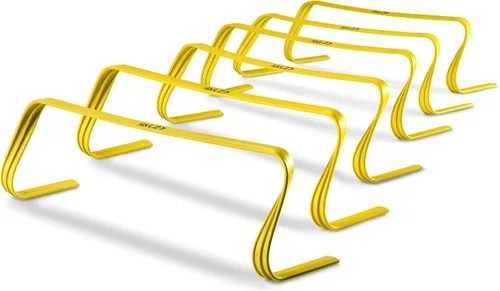 Vista 8 de SKLZ 6X Vallas de agilidad ultra duraderas - para atletas de todos los niveles de habilidad, paquete de 6 con vallas de 15,2 cm de alto
