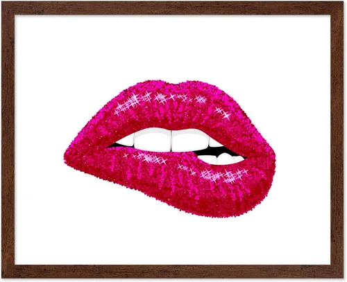 Vista 9 de Poster Master Impresión de labios dorados, póster de mordida de labio, arte moderno y minimalista, regalo bohemio para hombres y mujeres, diseño