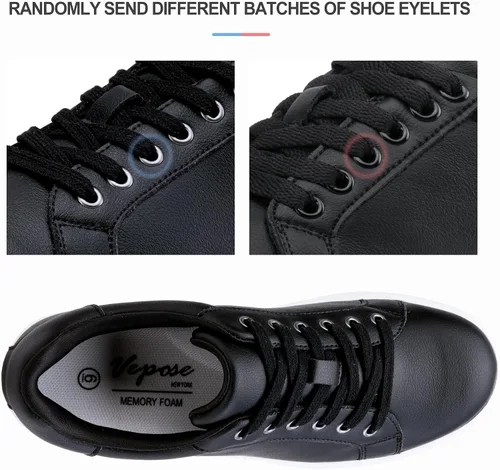 Vista 16 de Vepose Zapatillas de tenis casuales cómodas con cordones 8003 para mujer