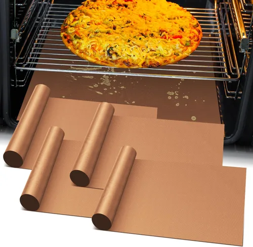 Vista 9 de Forro para el fondo del horno, fundas para freidoras de aire cortadas a medida, protector para estufas y esteras para parrillas, lámina de teflón