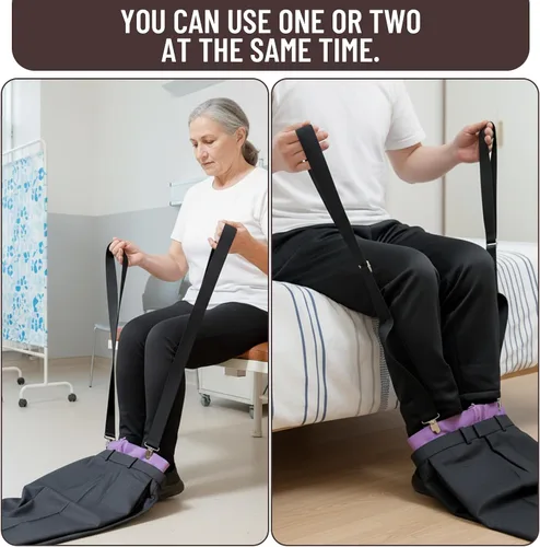 Vista 6 de Paquete de 2 palos de vestir para ancianos, ayuda para vestir pantalones, agarrador de alcance con tela de polipropileno de alta calidad