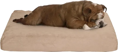 Vista 10 de PETMAKER - Cama ortopédica para perros, cama para mascotas de 2 capas para suelo, perrera o jaula con funda extraíble lavable, cama para perros