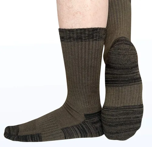 Vista 2 de APTYID Calcetines de trabajo acolchados que absorben la humedad para hombre (4-6 pares)
