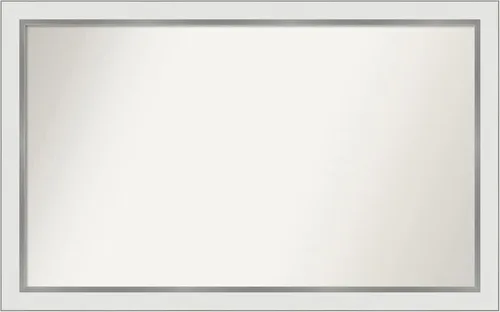 Vista 468 de Amanti Art Espejo personalizado, espejo de baño estrecho Alexandria White Wash, espejo de pared o espejo de tocador de baño sobre el fregadero