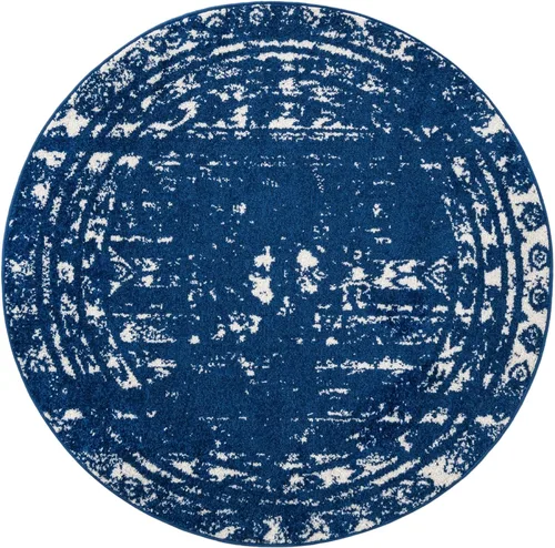 Vista 77 de Unique Loom Lennon Collection - Alfombra de área Zal (2 pies x 3 pies 1 pulgada, rectangular, gris y marfil)