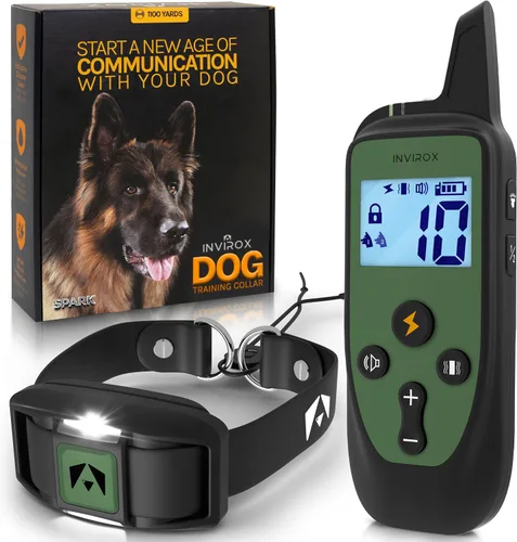 Vista 12 de INVIROX Collar de entrenamiento para perros edición 2026 con mando a Negro