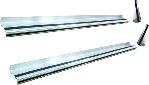 Vista 4 de Black Horse - Estribos comerciales de aluminio compatibles con 97-14 Express/savana 1500-2500-3500 92-15 Ford E/Econoline-RUN102SS