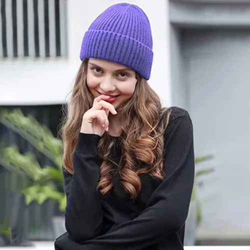 Vista 22 de Gorro de invierno para hombre y mujer, gorro de lana de punto para actividades al aire libre y uso diario