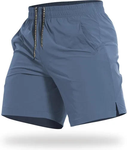 Vista 21 de CANGHPGIN Pantalones cortos deportivos de entrenamiento para hombre de 7 pulgadas / 5 pulgadas, de secado rápido, pantalones cortos de correr