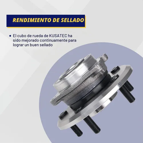 Vista 5 de KUSATEC 513286 Conjunto de 2 piezas de cojinete de rueda delantera y buje Compatible con Dodge Journey 2009-2017, Ram ProMaster 1500 2500 3500