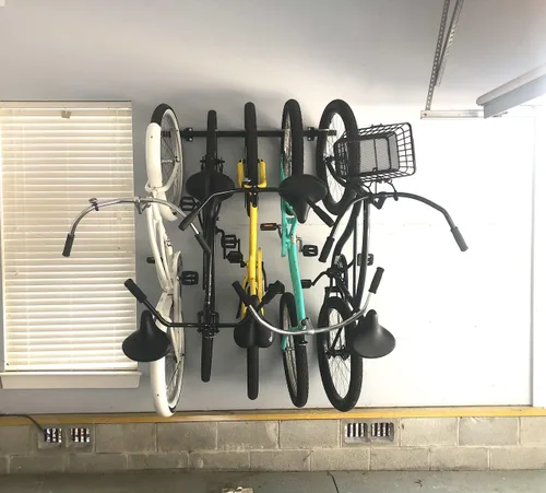 Vista 6 de StoreYourBoard Estante de Almacenamiento para Bicicletas – Estante para Bicicletas de Garaje de Servicio Pesado para 5 Bicicletas, Estante Vertical
