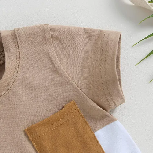Vista 54 de Conjunto de camiseta de manga corta para bebé niño y niña, camiseta de manga corta, pantalones cortos casuales, ropa para recién nacidos, 6, 12, 18