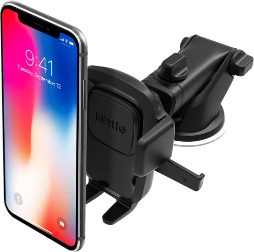Vista 14 de iOttie Easy One Touch Advanced soporte de teléfono para coche con ventosas - Soporte universal para teléfono celular para iPhone, Google, Samsung