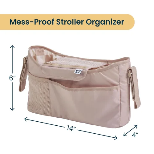 Vista 3 de Tiny Twinkle Organizador universal de cochecito con correa ajustable Carrito impermeable para cochecito de bebé, nuna, graco, Donna y Bugaboo