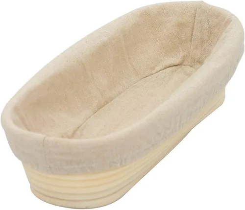 Vista 9 de Banneton - Cesta a prueba de pan, cesta a prueba de masa madre BetterJonny de 11 pulgadas de largo, ovalada, kit de iniciación de masa madre