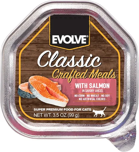 Vista 11 de Evolve Comida clásica hecha a mano con receta de pollo para gatos (paquete de 15)