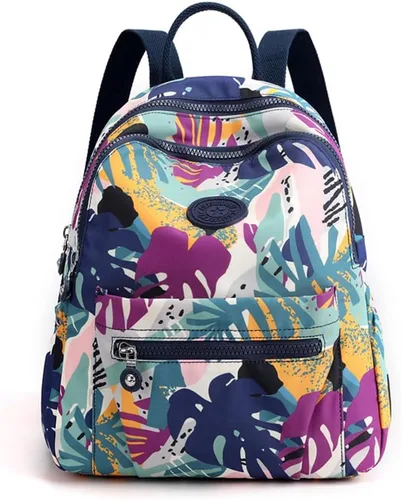 Vista 25 de Tanweibago Mini mochilas de nailon para mujer, mochilas pequeñas de 11L para mujer, mochila ligera casual para mujer, mochila de viaje de compras
