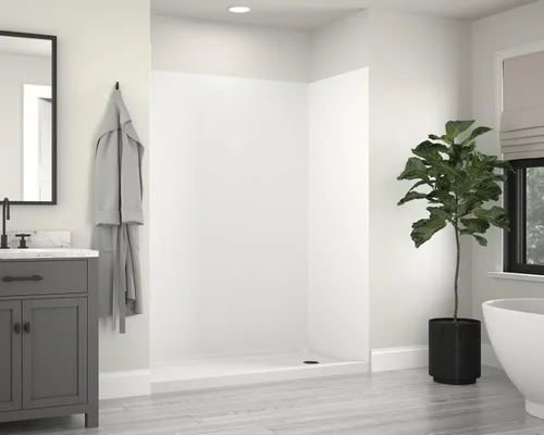 Vista 4 de Miseno MSW786032 ReadySet - Kit de pared de ducha de alcoba de cinco paneles de 60 x 32 x 78 pulgadas, grafito