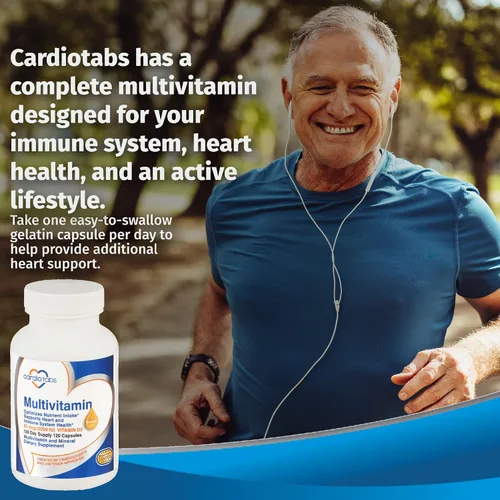 Vista 7 de Multivitamínico - Suplementos para el corazón y la inmunidad para hombres y mujeres, multivitamínico para hombres y mujeres, con minerales complejo