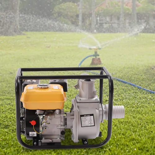 Vista 2 de Bomba de transferencia de agua 4 tiempos 7.5hp 3 pulgadas portátil de gasolina bomba de agua ligera de alta presión para riego de piscina