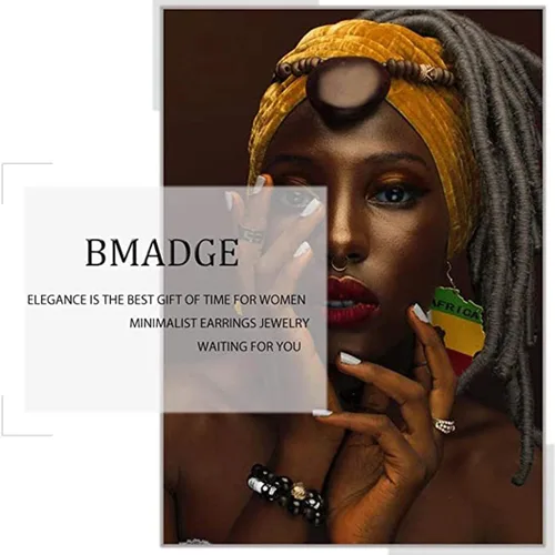 Vista 6 de Pendientes geométricos de oro Bmadge exagerados pendientes punk elegantes sectored trenzado joyería para mujeres y niñas, aleación, Sectorizado