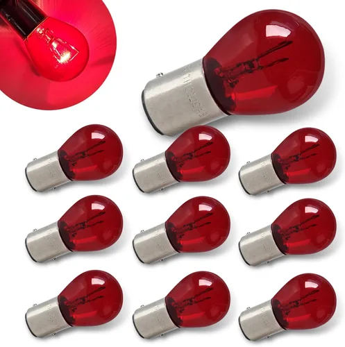 Vista 7 de 10 piezas de bombilla 1157, bombilla doble de luz de freno trasera alta y baja, bombillas P21/5W S25 2057 2357 7528 BAY15D, luces de estacionamiento