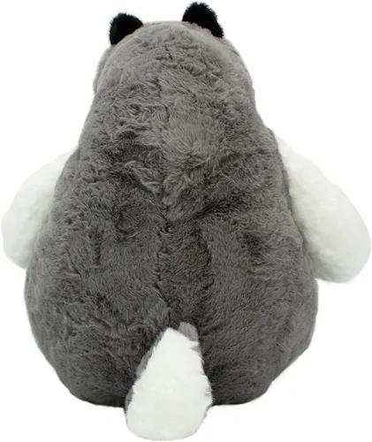 Vista 3 de Peluche de perro husky siberiano, almohada grande para abrazar, de algodón, para cachorros, juguete de animales de peluche de 23 pulgadas