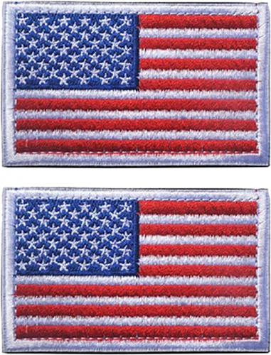 Vista 111 de 2 unidades AliPlus Parches de bandera de Afganistán bordados, parches tácticos militares de moral con gancho y bucle