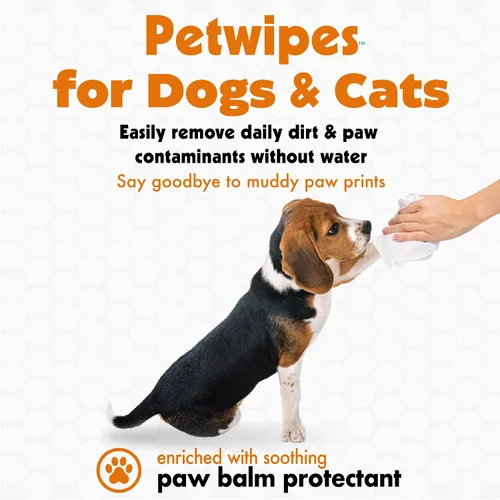 Vista 3 de PETKIN Toallitas Big N Thick PAW Toallitas para perros y gatos