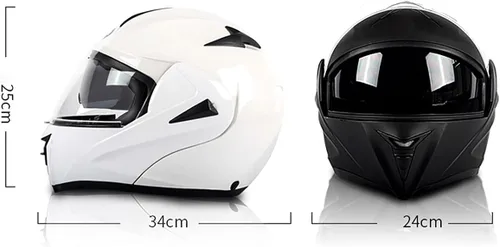 Vista 2 de Casco modular SDFGDFD Bluetooth, casco anticolisión de la motocicleta de cara completa ha obtenido la certificación DOT/ECE, casco de moto de cara
