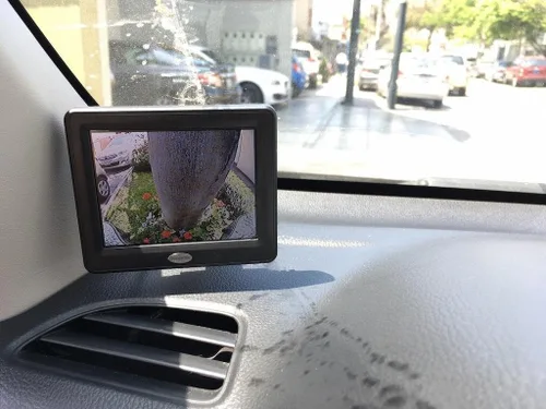Vista 5 de Solo monitor de cámara de respaldo - Pantalla de cámara de respaldo de imagen HD de 3.5 pulgadas para autos, camiones, SUVs, camionetas, casas