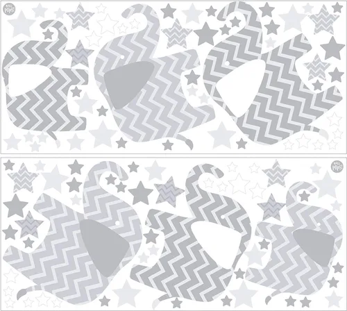 Vista 3 de Wall Pops WPK1804 Elephants, a Ton of Love - Kit de arte mural