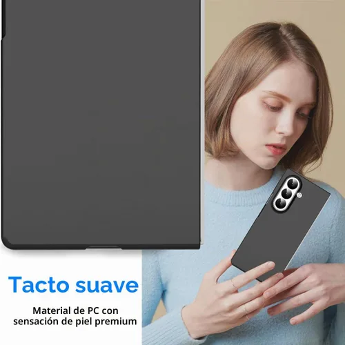 Vista 4 de AICase para Samsung Galaxy Z Fold 7 Funda, Funda de Teléfono Protectora de Ajuste Delgado para Samsung Galaxy Z Fold 7 5G, Negro