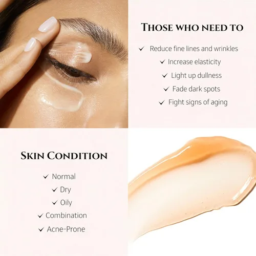 Vista 7 de Crema de ojos de retinol con niacinamida, ácido hialurónico y vitamina E – Suero hidratante debajo de los ojos para ojeras visibles, apariencia